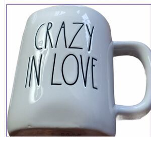 Rae Dunn CRAZY IN LOVE  Mug 16 oz NEW